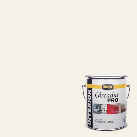 Rodda Paint Rodda Cascadia PRO Interior Paint and Primer in One, Flat, 1 Gallon, Standard White 4100011-CA025/Standard White